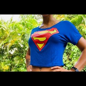 SuperMan Crop Top